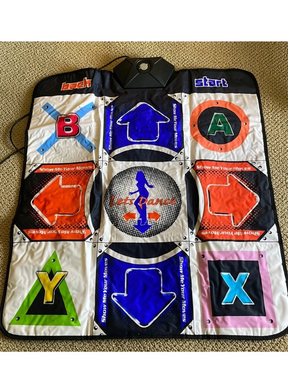 Pelican Universal Dance Pad Mat PL9955 -Wii PS2 Xbox Game cube DDR Revolution